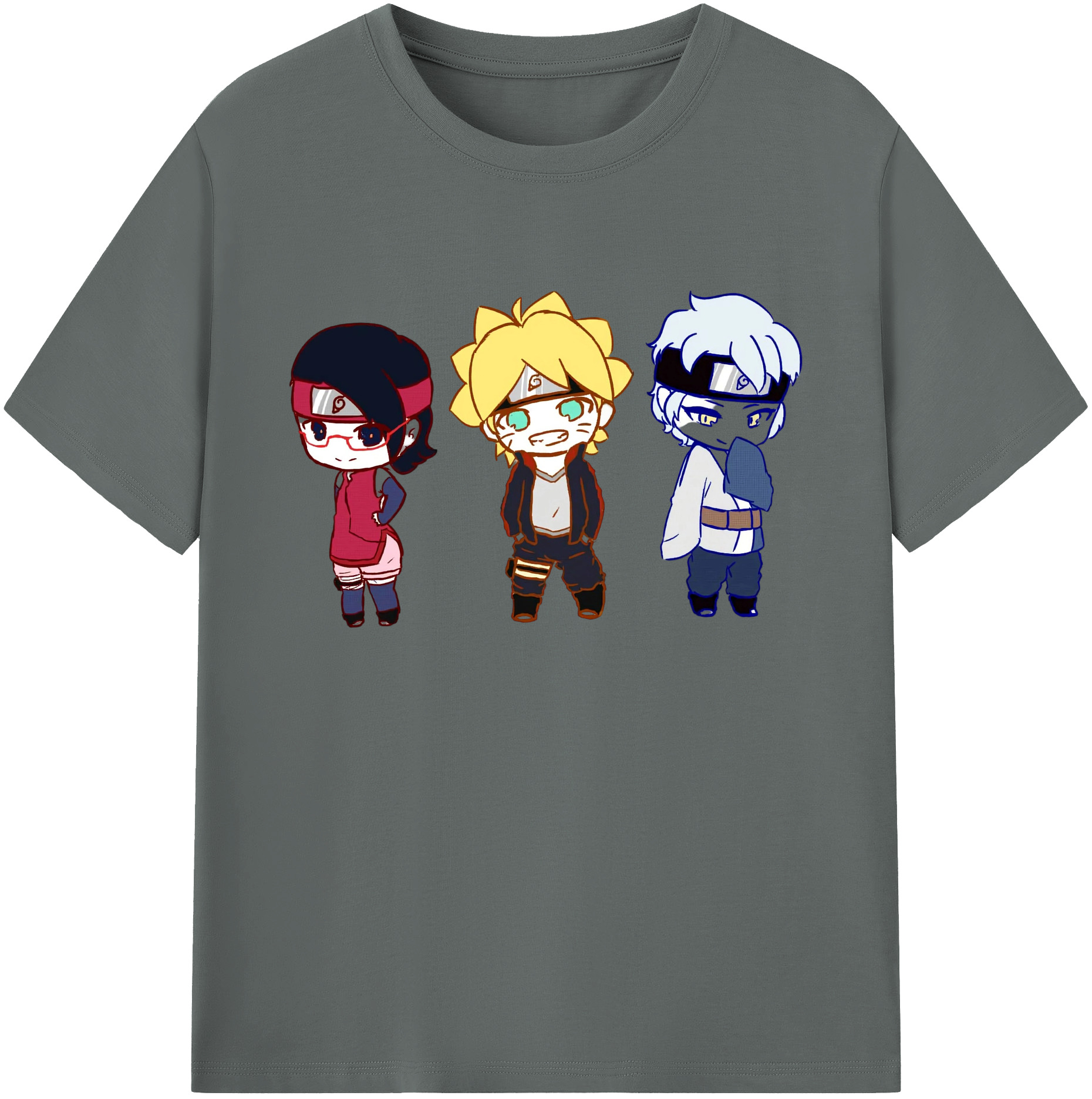 （画像用） NARUTO -ナルト- うずまき ボルト Uzumaki Boruto 綿100％ メンズ半袖Tシャツ｜肌触りやわらか＆通気性
